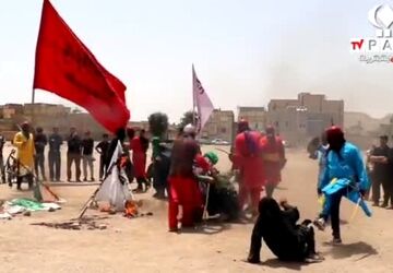 مراسم عزاداری اباعبدالله الحسین در منطقه نیروگاه قم 