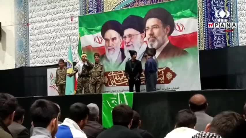 حماسه‌آفرینی دهه نودی‌های مدرسه پانزده خرداد شهرستان مارگون در شب جمهوری اسلامی  
