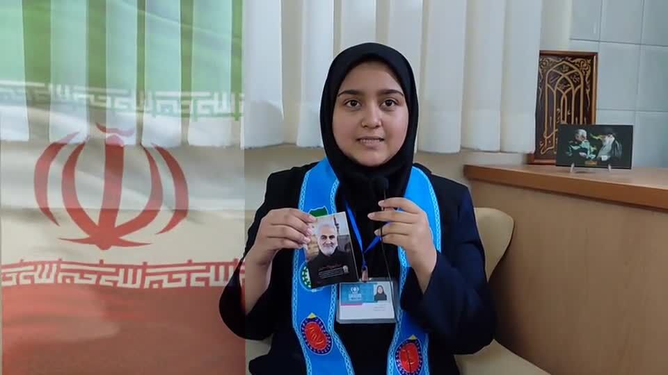 دعوت دانش‌آموز خبرنگار پانا مازندران به حضور مردم در راهپیمایی ۲۲ بهمن