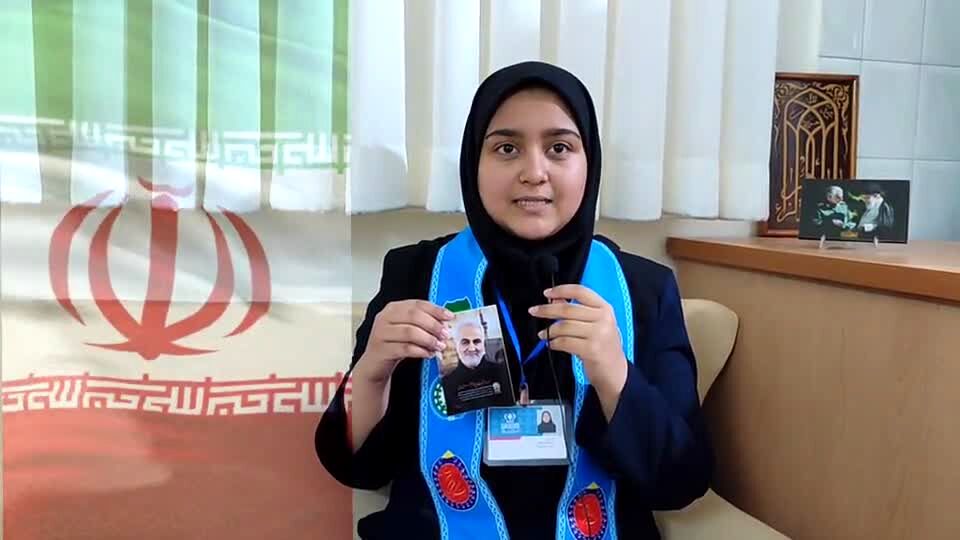 دعوت دانش‌آموز خبرنگار پانا مازندران به حضور مردم در راهپیمایی ۲۲ بهمن