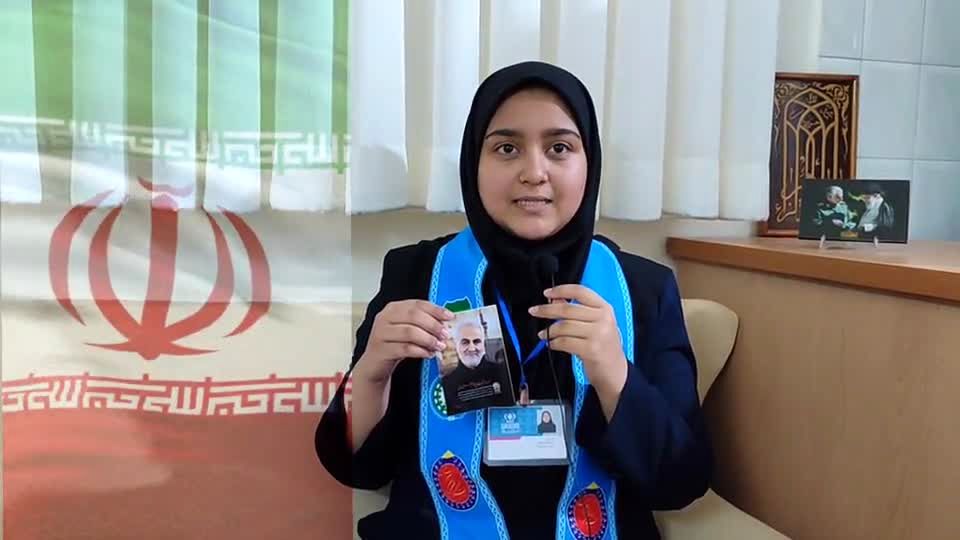 دعوت دانش‌آموز خبرنگار پانا مازندران به حضور مردم در راهپیمایی ۲۲ بهمن