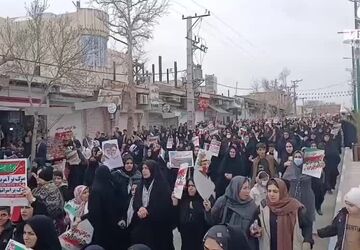 حضور پرشور مردم شهرستان راز و جرگلان در راهپیمایی ۲۲ بهمن 