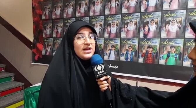 تجدید میثاق دانش آموزان قم با شهدای مدرسه شجره طیبه 
