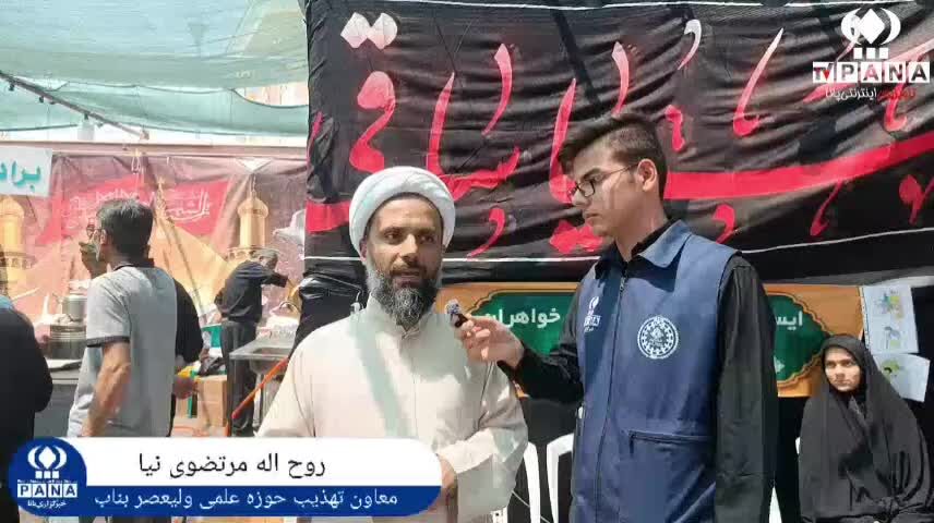 روایت همدلی دانش‌آموزان و فرهنگیان بناب در مسیر خدمت به زائرین کربلا
